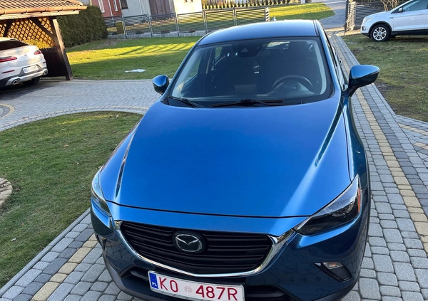 Mazda CX-3 cena 83900 przebieg: 72300, rok produkcji 2020 z Pieszyce małe 121
